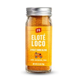 PS Seasoning Elote Loco - All Purpose Mexican Street Corn Seasoning & BBQ Rub, Mexican Spice Blend & Topping with Chili, Parmesan, Lime - Great for Tacos, Fajitas, Corn-on-the-Cob, Dips, Chicken