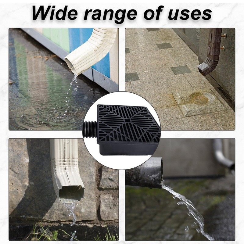 Rain Pipe Flap: Rainwater Collector Rain Sink Box with Plastic