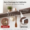 CXY Kitchen Utensil Hanger with 6 Hooks, No Drill Under