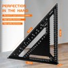 Speed Square Set, AivaToba 12 Inch/300mm Aluminum Alloy Metric Triangle
