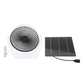 Solar Panel Fan Kit 7W 5V Portable Solar USB Fan for Greenhouses Pet Houses Indoor Outdoor
