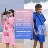 MissShorthair Towel Poncho for Kids, Hooded Beach Towel for Girl&Boy,