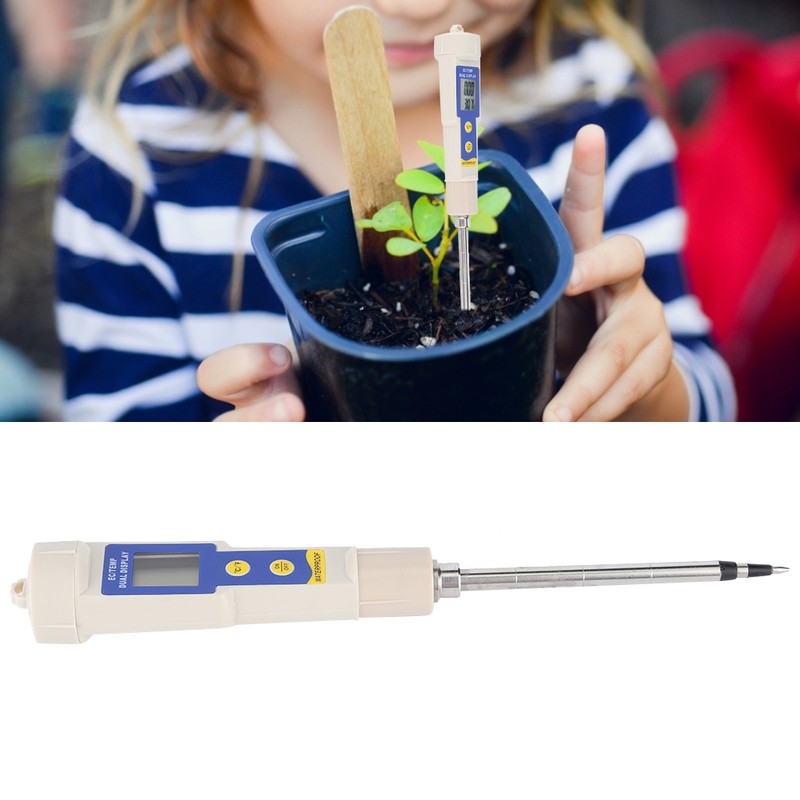 Portable Mini Digital Soil EC Meter Salinity Tester for Indoor