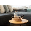 Decorasian Woven Water Hyacinth Storage Basket with Handles - Gift