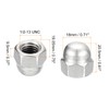 uxcell 1/2-13 Acorn Cap Nuts,25pcs - 304 Stainless Steel Hardware