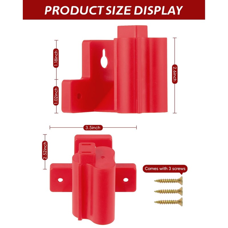 SNESAW 6-Pack Tool Holder Compatible with Milwaukee M12 12V Power