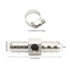 Fuel Line T Fitting Adapter 304 Stainless Steel Pressure Gauge