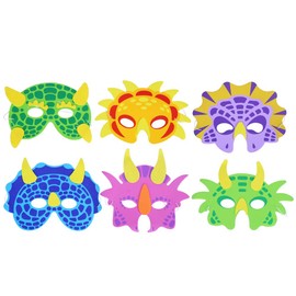 LOKIPA Dinosaur Foam Masks For Kids,12Packs