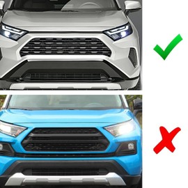 iJDMTOY Smoked Lens Front Grille TRD Style Amber Yellow LED Grill Lighting Kit Compatible with Toyota 2019-up RAV4, Includes (4) 12-SMD Smoke Cover LED Grille Lights & Wiring Harness