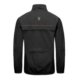 Little Donkey Andy Men's Waterproof Lightweight Stretch Jacket, Golf Cycling Running Travel Rain Windbreaker, Packable Black Size S