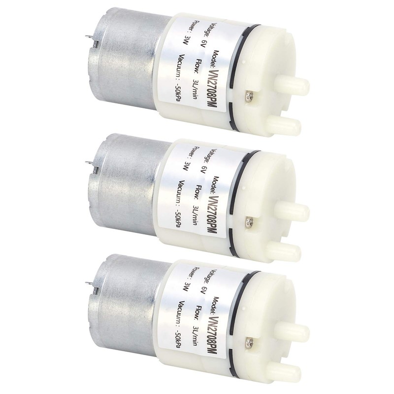 3Pcs Micro Diaphragm Pump Mini Vacuum Water Air Motor for
