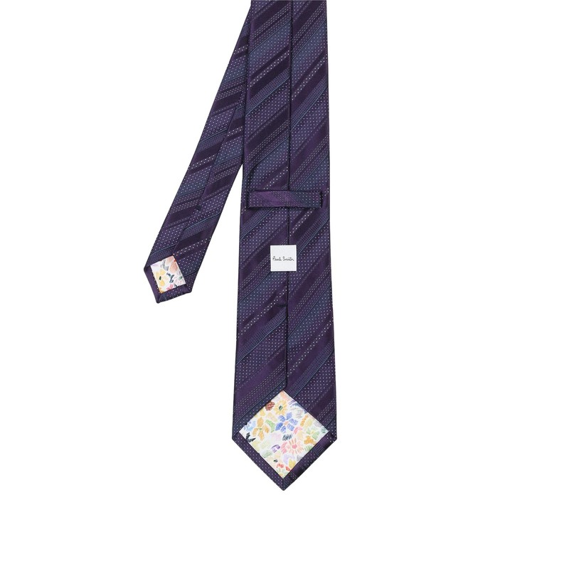 Paul Smith 240024552MJ691F Dark Purple F Necktie, dark purple