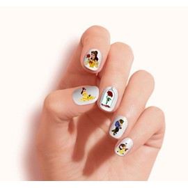 Beauty and the Beast V2 clear waterslide nail art decals (Tattoo). Set of 52.