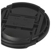 vhbw Lens Cap 62 mm Inner Grip Snap On Black