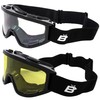 Birdz Eyewear Padded Fit Over Motorcycle Goggles 2 Pairs Anti-Fog
