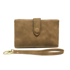 Jiusely Purse Wallet for Women, Bifold Leather Ladies Purse RFID Blocking Purses for Women, Ladies Wristlet Purses, Women's Wallet Purse with Card Holder id Window Zipper Coin Purses