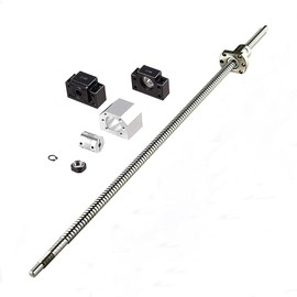 ANWOK Anti-Backlash Ball Screw SFU1605-1550mm with BallScrew Nut+Nut Housing + Coupler with BK10/BF10 Standard End Machiningfor CNC Route Grinding Machine