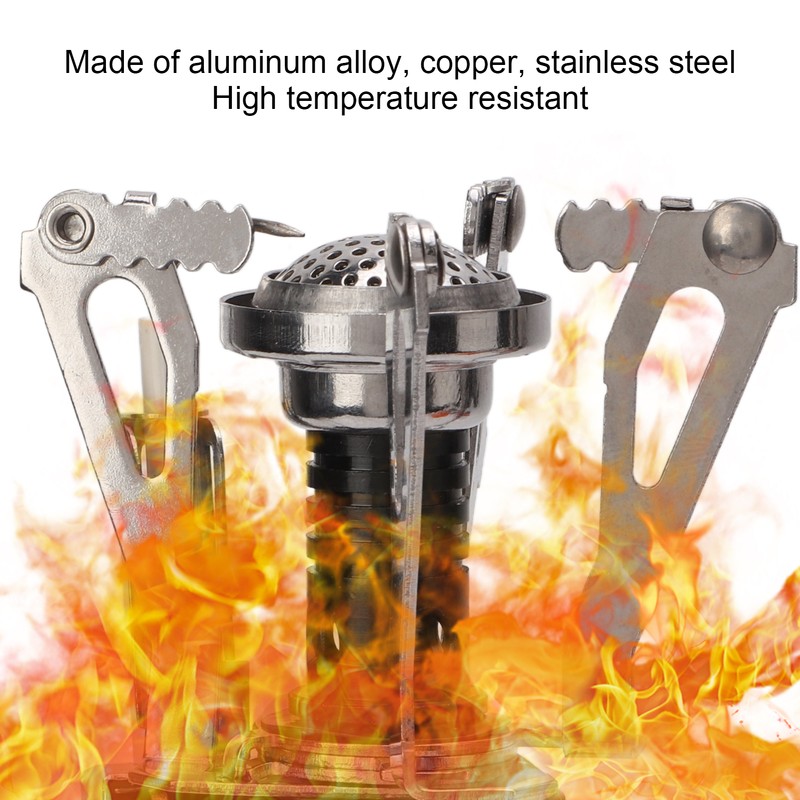 Mini Gas Stove Folding Piezoelectric Ignition Stable Support Portable Camping