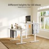 Claiks Electric Standing Desk Adjustable Height with Spacious Storage Bag,