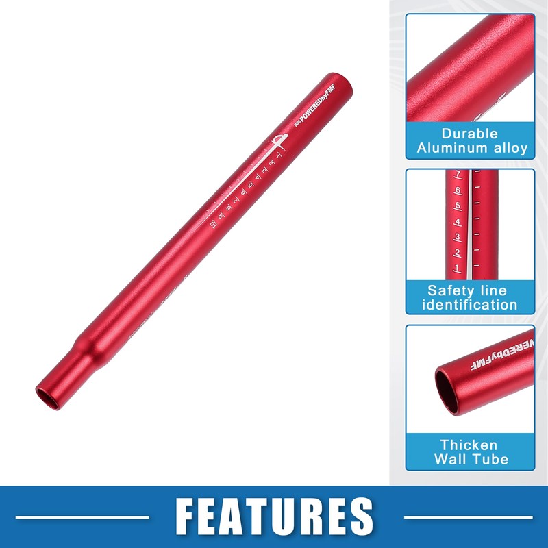 A ABSOPRO Bike Bicycle Seatpost 27.2x350mm Seat Post for Mountain