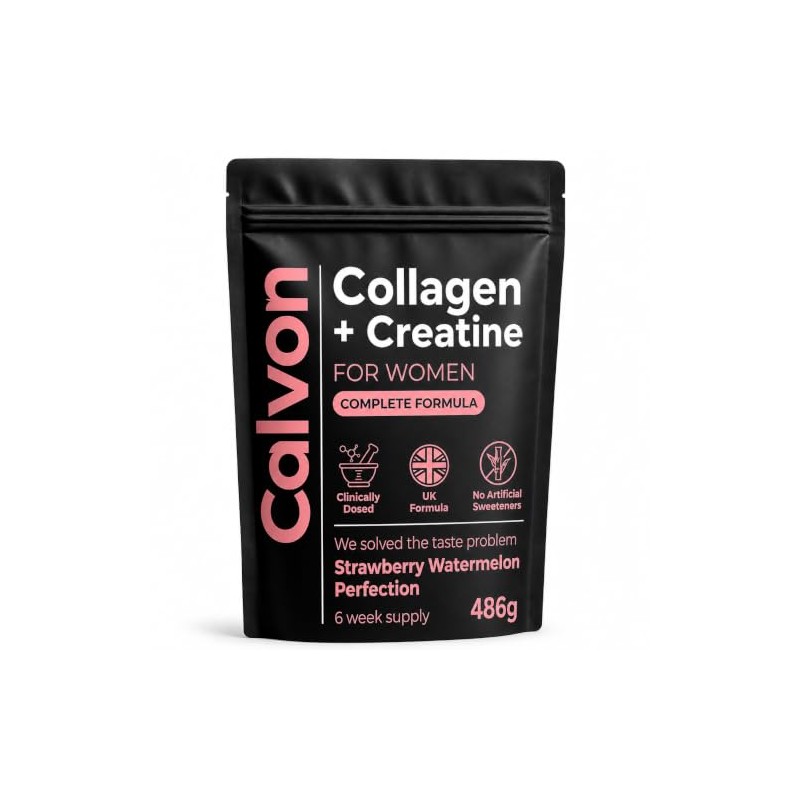 Creatine & Collagen Powder for Women, Strawberry Watermelon, 45 Servings