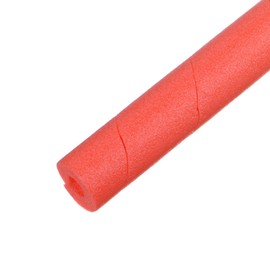 M METERXITY Pipe Insulation Foam Tube, 25mm(2/32") ID 60mm OD 25" L Foam Pipe Protection Wrap, Multi-Purpose Soft Foam Tubing for Ice Bumper Water Pipe/Handle Water Pipe [Red]