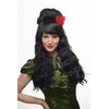 Party/Fancy Dress/Halloween WIG Spanish rose senorita senora beehive BLACK &
