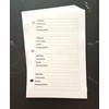 A5 Password Refill Pages for 3-Ring Binder 8.5 x 5.5-50
