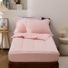 Aimuan Zipper Bedding Twin Zip Up Bedding Set Pink Checked