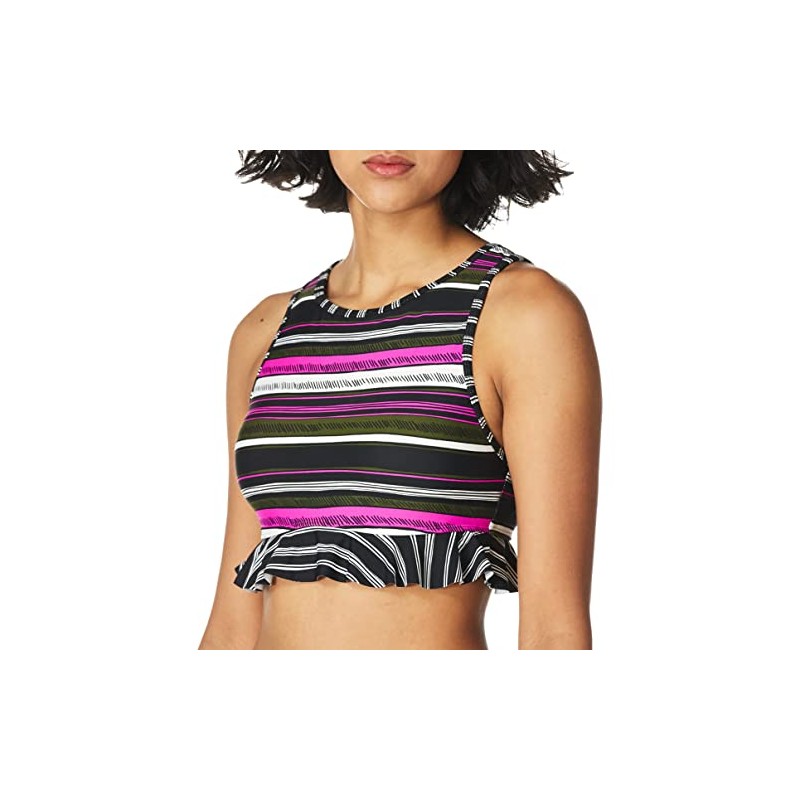 Anne Cole - Bikini de Cuello Alto para Mujer, Sketchbook