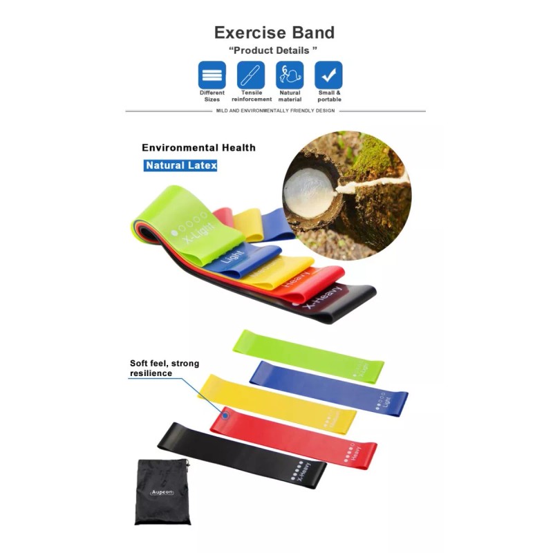 Viper Kit 5 Bandas De Resistencia Ideal Para Tonificar O