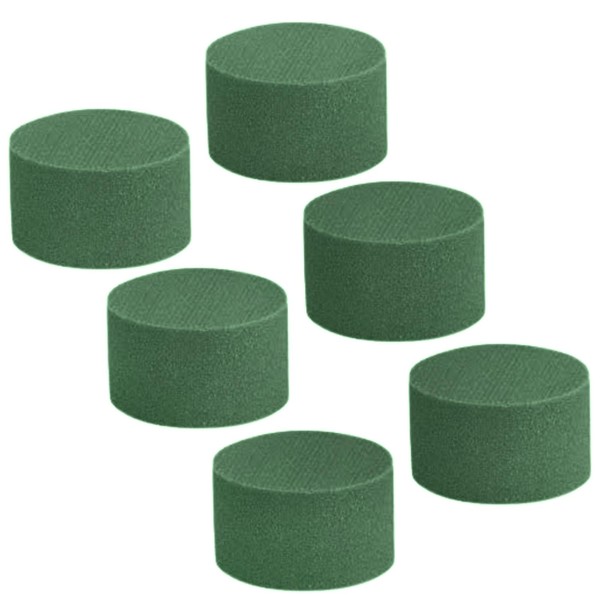 Caliko 6 Pcs Floral Foam Wet Cylinder Elevate Floral Artistry with Florists Foam - Ideal for Fresh and Artificial Flowers in Wedding Decor, Funeral Arrangements, and DIY Craft Projects.