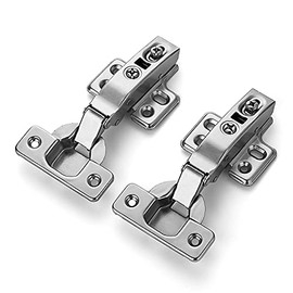 Ravinte 4 Pack 2 Pairs European Kitchen Cabinet Hinges Soft Close Full Overlay Cabinet Door Hinges Heavy-Duty Frameless Adjustable Concealed Cabinet Cup Hinge