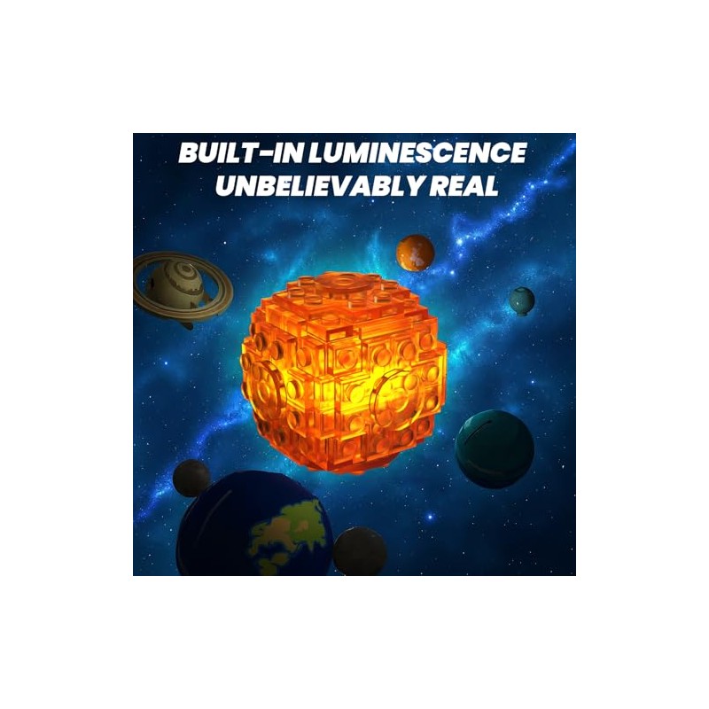 Solar System Building Sets with Light - 775 PCS Rotatable