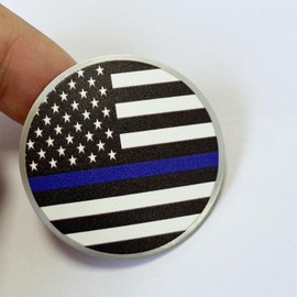 HANNHAI American Flag Emblem Gear Shift Switch Knob Cover Aluminium Dial Shifter Trim Plate for Dodge Ram 1500/2500, Dodge Durango, Chrysler 300/200/Pacifica & Voyager (American Flag B)