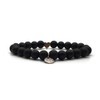 KARDINAL WEIST Heart onyx bracelet, gemstone beads, power stone jewellery