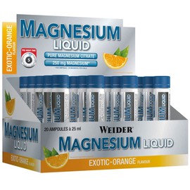 Weider Supplement Magnesium Liquid, Exotic Orange, 500 ml, 20 x 25ml