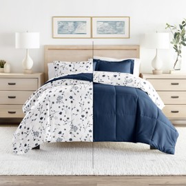 Linen Market Linen Market Reversible Twin/Twin XL Comforter Set (2 Piece) - Bring Luxury Home with Our Soft and Lightweight Down Alternative Comforter Twin Size - This Includes Your Comforter and 1 Pillow Sham