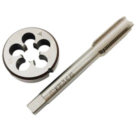 M13×1.25 Silver HSS Metric Tap Set Tap and Round Thread Die Right Handed HSS Taper