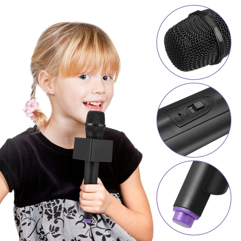 STOBOK Childrens Toys Pretend Microphone with Stand Fake Microphone Prop