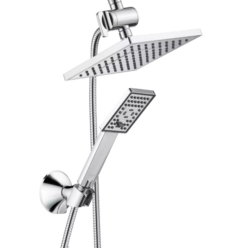 BRIGHT SHOWERS NEW BRIGHT SHOWERS Rain Shower Head with Handheld