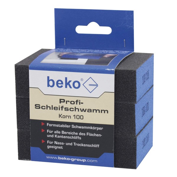 Beko Professional Sanding Sponge Set of 3, 180 Grit, Pack