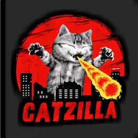 Fashion Jewelry MONSTER CAT CATZILLA Pendant DIAMOND Cut 925 Sterling Silver 20" Necklace Gift