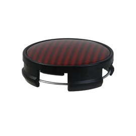 Modengzhe Center Caps for Rims,62mm Wheel Rim Hub Cover 63mm Lug to Lug w Black ABS Base Red Carbon Fiber Pattern Top,Pack of 4