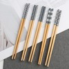 5 Pairs Japanese Style Bamboo Chopsticks Reusable Chopsticks with Box,