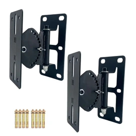 Howonder Speaker Wall Mount,Speaker Mount Wall Bracket Design for Large Speakers or Column Speakers,Hold up to 100lbs, MY-23 (2 Packs Black)