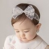 Kenjudess Baby Girl Headband Floral Lace Hairband with Bows Elastic
