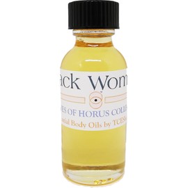 TCEShop Black Woman For Women Scented Body Oil Fragrance [Regular Cap - Gold - 1 oz.] - ID#115668
