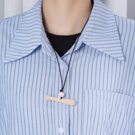 Catuni Baseball Necklace Baseball Bat Necklace Wooden Bat Pendant Women Men Sport Team Gift Baseball Gift Jewelry