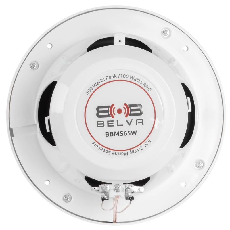 BELVA BBMS65W 400W Peak (200W RMS) 6.5" 2-Way White Coaxial